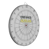 Anti-racisme 1 ras Human Dartbord (Voorkant Links)