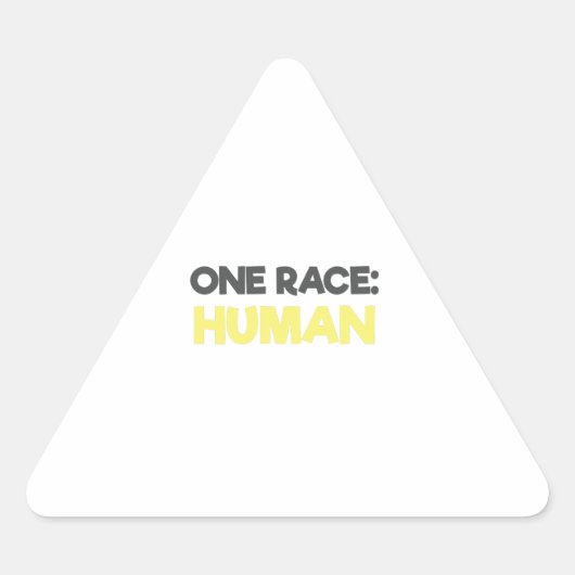 Anti-racisme 1 ras Human Sticker (Voorkant)