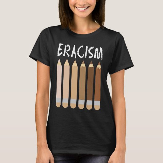 Anti Racisme Afrikaans Amerikaans Eracisme Melanin T-shirt (Voorkant)