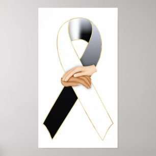 Anti-Racisme Awareness Ribbon Print