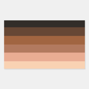 Anti-racisme BIPOC Pride Vlag Rechthoekige Sticker