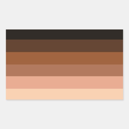 Anti-racisme BIPOC Pride Vlag Rechthoekige Sticker (Voorkant)