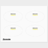 Anti Racisme Eén Ras Menselijk  Ovale Sticker (Vel)