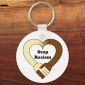 Anti-racisme handdruk logo sleutelhanger (Voorkant)