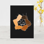 Anti racisme Hands Equality Kaart (Gele Bloem)