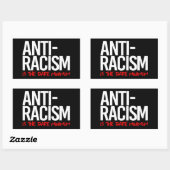 Anti-racisme is het absolute minimum Rechthoekige Rechthoekige Sticker (Vel)