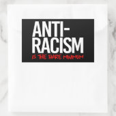 Anti-racisme is het absolute minimum Rechthoekige  Sticker (Tas)