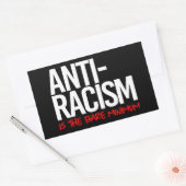 Anti-racisme is het absolute minimum Rechthoekige  Sticker (Envelop)