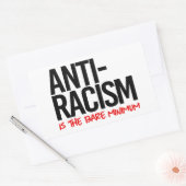 Anti-racisme is het absolute minimum rechthoekige sticker (Envelop)