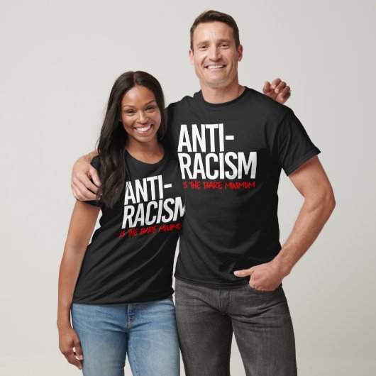 Anti-racisme is het absolute minimum Rechthoekige T-shirt (Unisex)