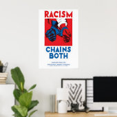 Anti-Racisme Poster Racisme Keten Beide - Communis (Thuiskantoor)