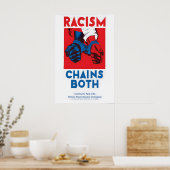 Anti-Racisme Poster Racisme Keten Beide - Communis (Keuken)