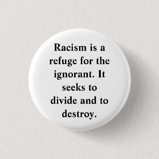 ANTI-RACISME RONDE BUTTON 3,2 CM (Voorkant)