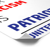 Anti-racisme Trump verzet zich tegen haat Poster (Hoek)