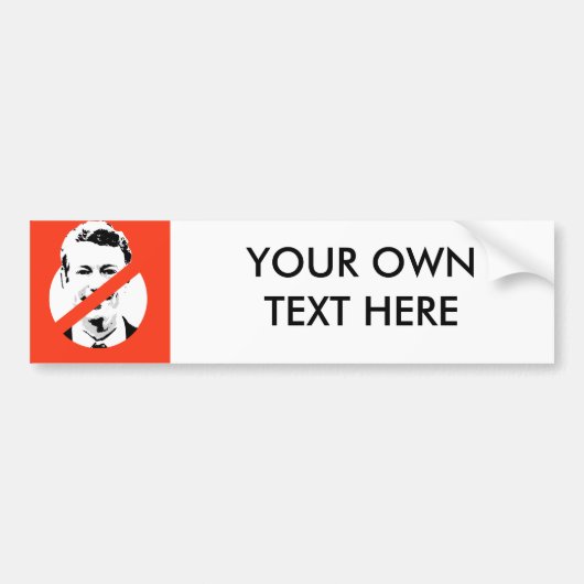ANTI-RAND PAUL BUMPERSTICKER (Voorkant)