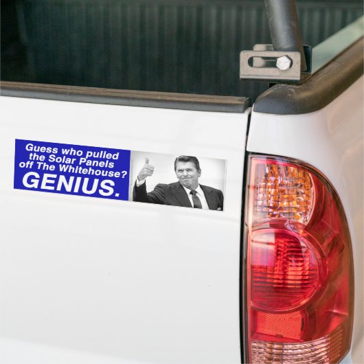 Anti-Reagan-bumpersticker Bumpersticker (Op Truck)