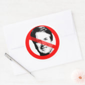 Anti-rechter Brett Kavanaugh doorgestreept gezicht Ronde Sticker (Envelop)