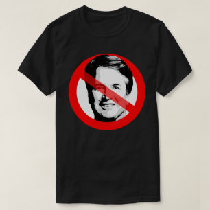 Anti-rechter Brett Kavanaugh doorgestreept gezicht T-shirt
