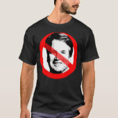 Anti-rechter Brett Kavanaugh doorgestreept gezicht T-shirt (Voorkant)