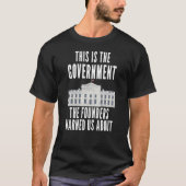 Anti-regering Patriottische Amerikanen T-shirt (Voorkant)
