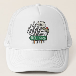 Anti-religie Atheïstische schaap Trucker Pet