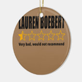 Anti-Rep Lauren Boebert Boebert Bad Review Keramisch Ornament (Links)