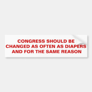 ANTI REPUBLICAN DEMOCRAT CONGRESS BUMPERSTICKER