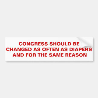ANTI REPUBLICAN DEMOCRAT CONGRESS BUMPERSTICKER