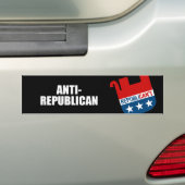 Anti-republikein Bumpersticker (Op auto)