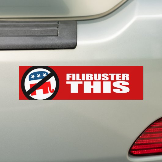 Anti-Republikein - Filibuster dit Bumpersticker (Op auto)