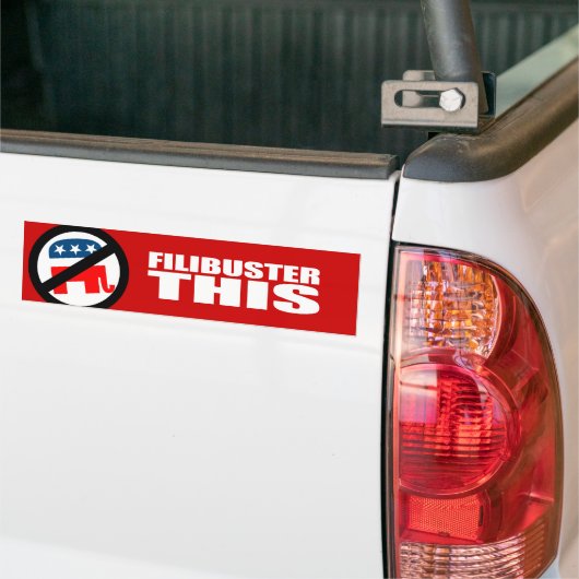 Anti-Republikein - Filibuster dit Bumpersticker (Op Truck)