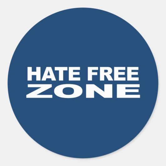 Anti-Republikein - Haat Vrije Zone 2 Ronde Sticker (Voorkant)