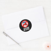 Anti-Republikein - Stop haat Ronde Sticker (Envelop)