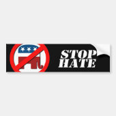 Anti-republikein - Stop Hate Bumpersticker (Voorkant)