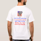 Anti-republikeins politiek protest T-Shirt (Achterkant)