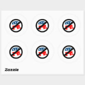 anti-republikeins ronde sticker (Vel)