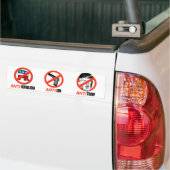 Anti-republikeinse anti-Pistool antitrump - Bumpersticker (Op Truck)