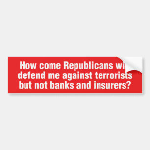 Anti-republikeinse bumpersticker