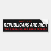 Anti-republikeinse bumpersticker (Voorkant)