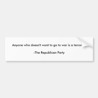 Anti-republikeinse bumpersticker