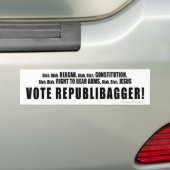 Anti-republikeinse bumpersticker (Op auto)