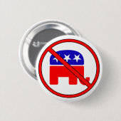 Anti-republikeinse olifant ronde button 5,7 cm (Voorkant /achterkant)