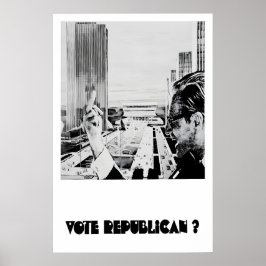 Anti-Republikeinse Politieke Poster Stem Republike