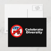 Anti-republikeinse - Reizige diversiteit Briefkaart (Voorkant / Achterkant)
