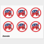 Anti-Republikeinse Ronde Sticker (Vel)