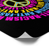 Anti-Republikeinse Vredesliefde Stem Blauw Kamala  Poster (Hoek)