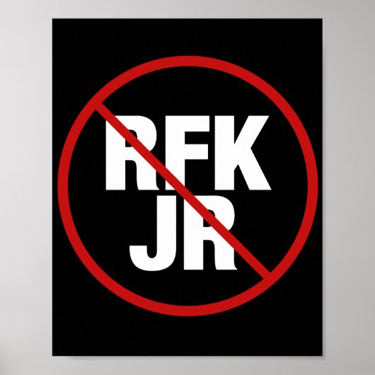 Anti-RFK Jr. Stem tegen Robert F. Kennedy-bord Poster (Voorkant)