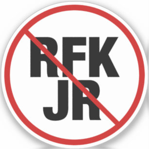 Anti RFK Jr. stem tegen Robert F. Kennedy Sticker