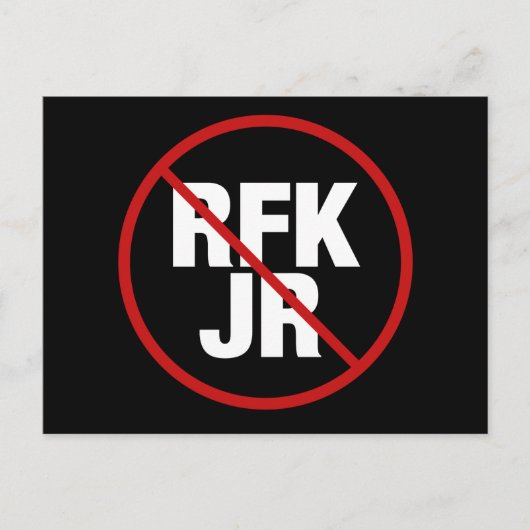 Anti RFK Jr. stem tegen Robert F. Kennedy Yard Briefkaart (Voorkant)