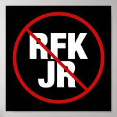 Anti RFK Jr. stem tegen Robert F. Kennedy Yard Poster (Voorkant)